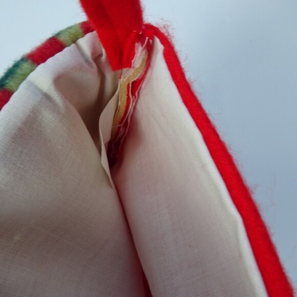 💰3/$25 Snowman 3D Christmas Stocking Holidays Decor Bell Red Green 18" - Picture 7 of 8